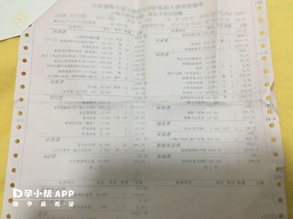 北京试管费用清单