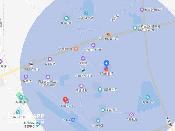 丰镇市人民医院地图